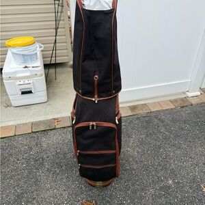 Stylish Black and Brown Men's Golf Bag